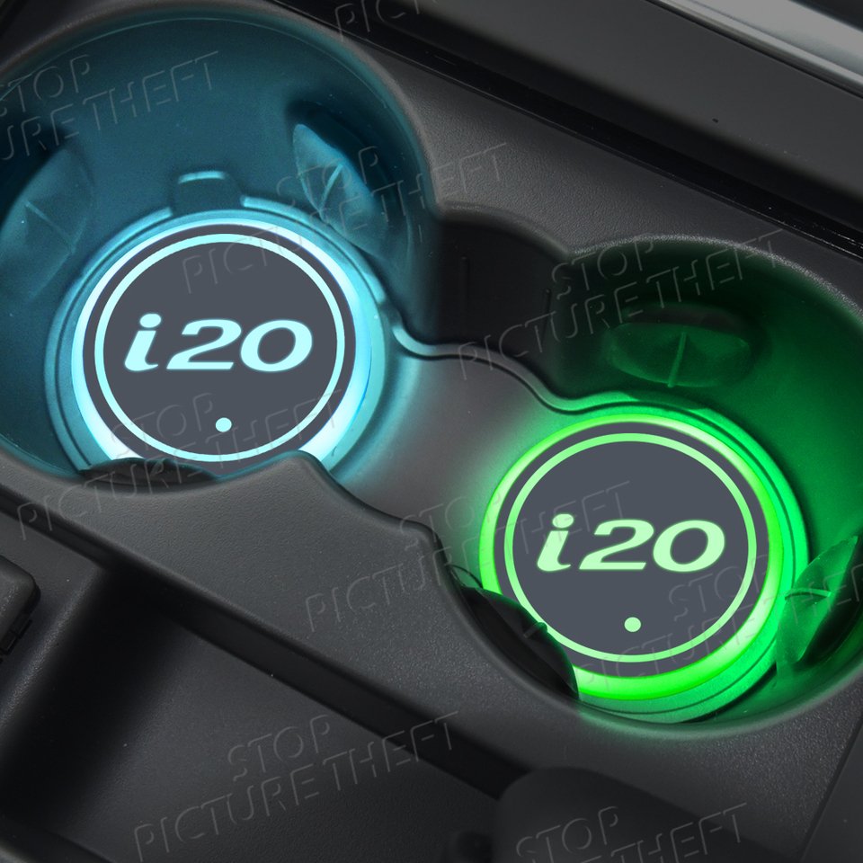 

Для Hyundai I30 I10 I20 Ix25 Ix35 N Line Логотип эмблема Светодиодная автомобильная лампа держатель для напитков автомобильный интерьер декоративная