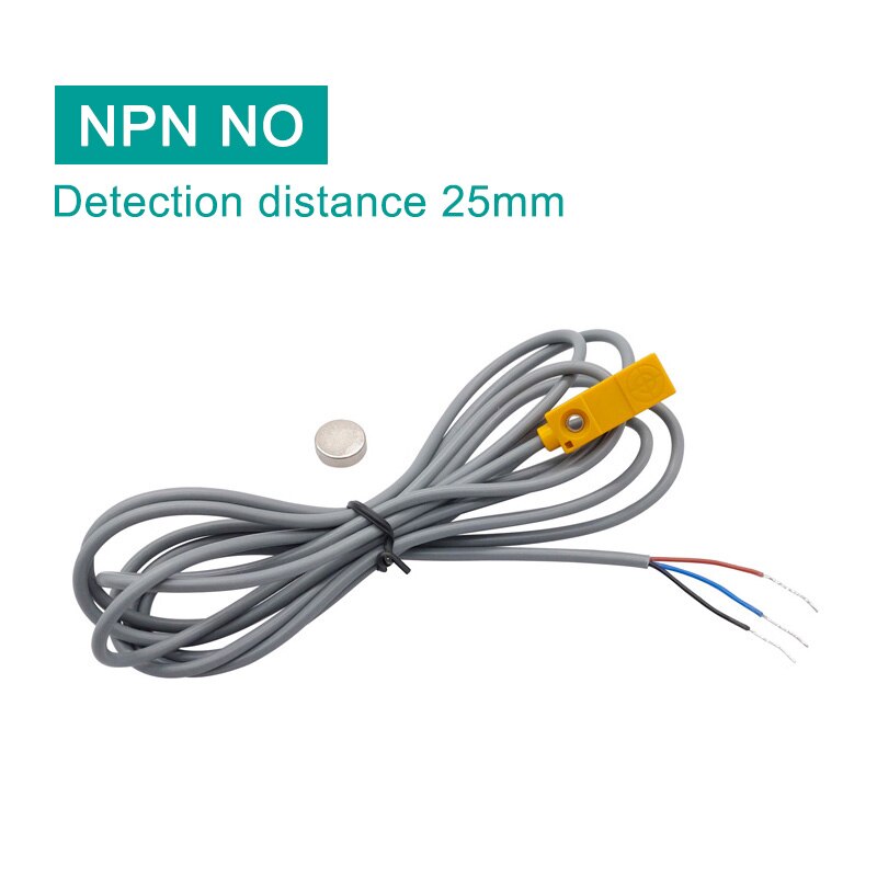 

Nonpolar Micro Sensor Normally Open Hall Sensor NPN PNP Remote Square Magnetic Proximity Switch Induction Magnet