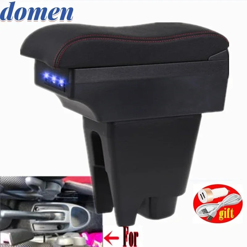 

Подлокотник для Toyota Aygo BJ для Peugeot 107, Citroen C1, внутренние детали, специальный подлокотник для автомобиля, центральный контейнер для хранения с USB-интерфейсом