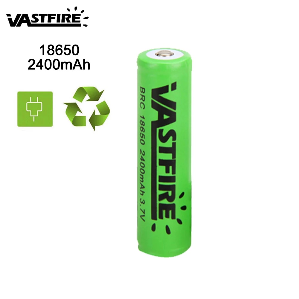 

VASTFIRE Зеленый 18650 аккумулятор с зарядным устройством USB