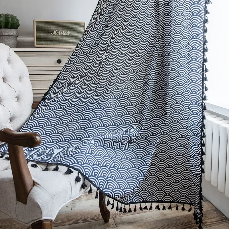 

Цветочные шторы из полиэстера и хлопка