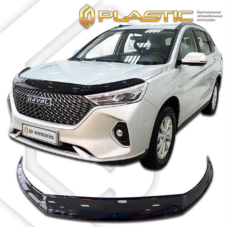 

Дефлектор капота Haval M6 рынок России 2021-н.в. Exclusive черный
