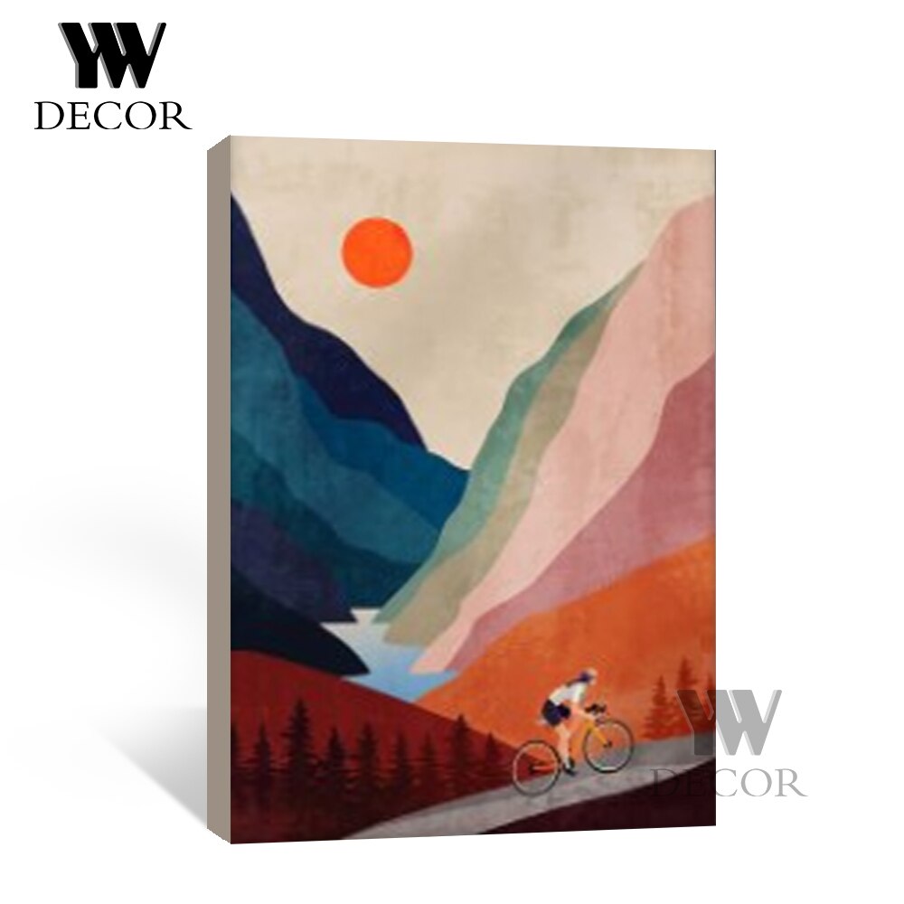 

Абстрактный горный велосипед плакат на холсте YWDECOR