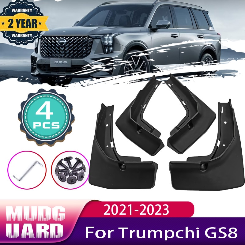 

4 автомобильных брызговика для GAC Trumpchi GS8, аксессуары 2022 2021 2023 Mk2 2th II, брызговики, брызговики, крыло, автомобильные брызговики