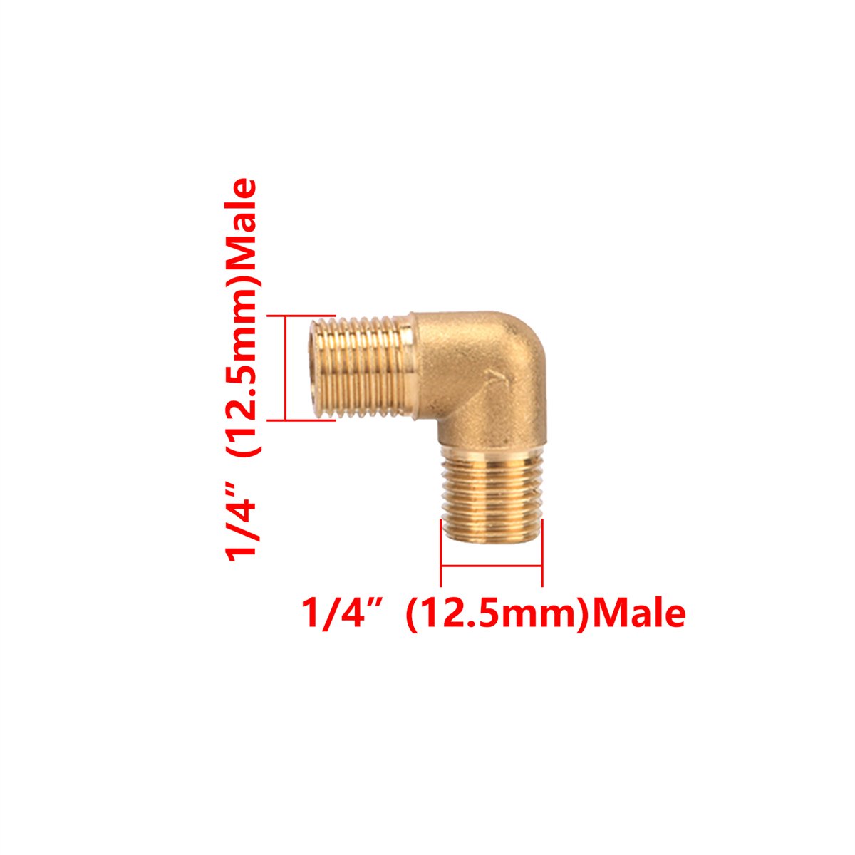 

Латунный коленчатый соединитель 90 градусов 1/8", 1/4", 3/8", 1/2", 3/4" BSP
