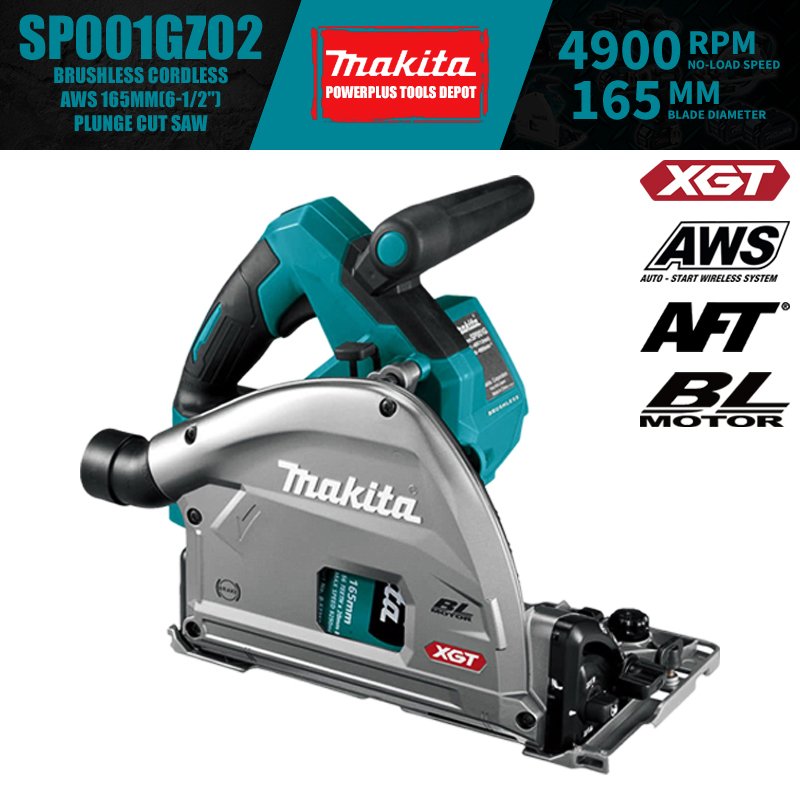 

Makita SP001GZ02 XGT Бесщеточная циркулярная пила 165 мм
