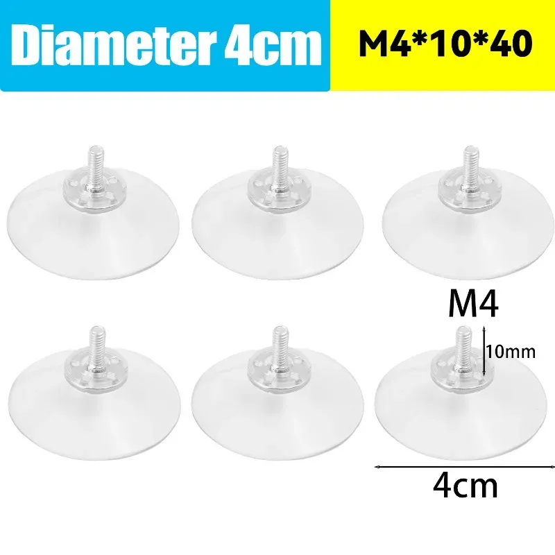 

Прозрачные присоски с гайкой M4*10*30, M4*10*40, M4*10*50