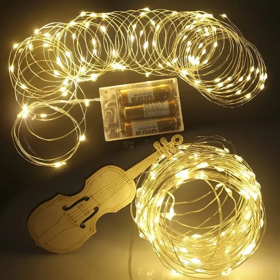 

LED гирлянда из медной проволоки