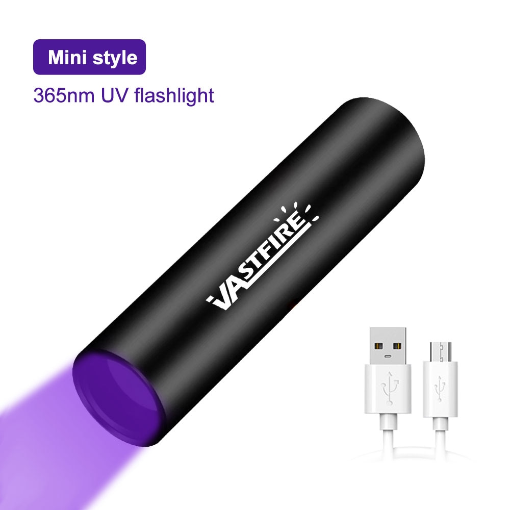 

VASTFIRE мини ультрафиолетовый фонарик 365 нм
