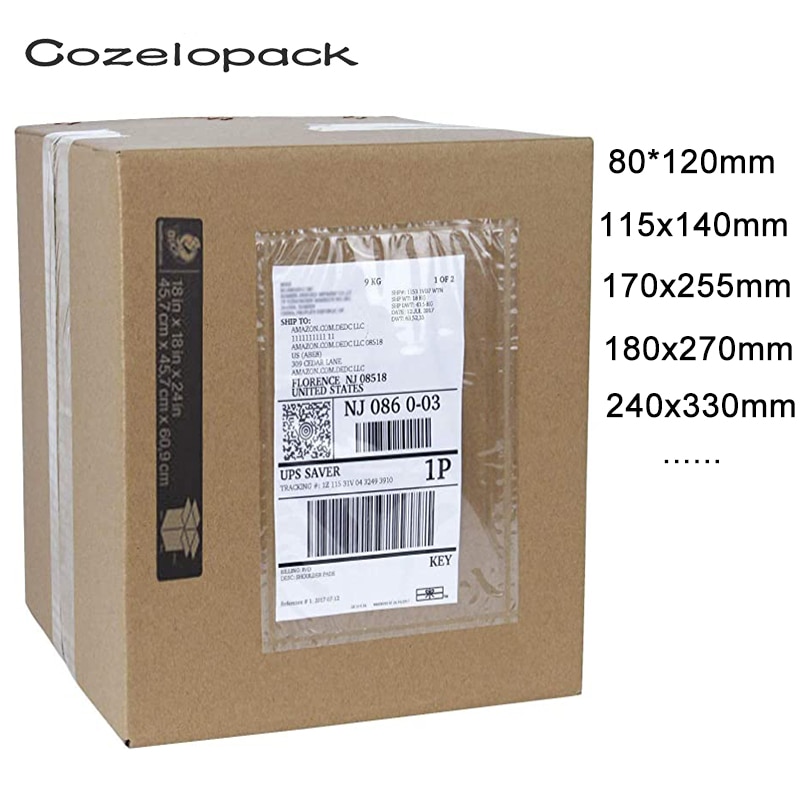 

Прозрачные самоклеящиеся конверты Cozelopack 50 шт.