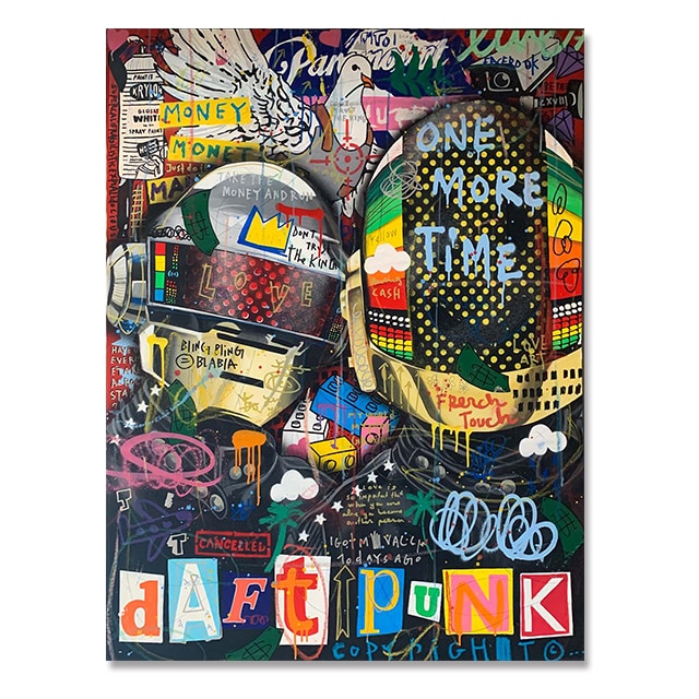 

Настенная картина "Street Graffiti Art Daft Punk Forever" на холсте