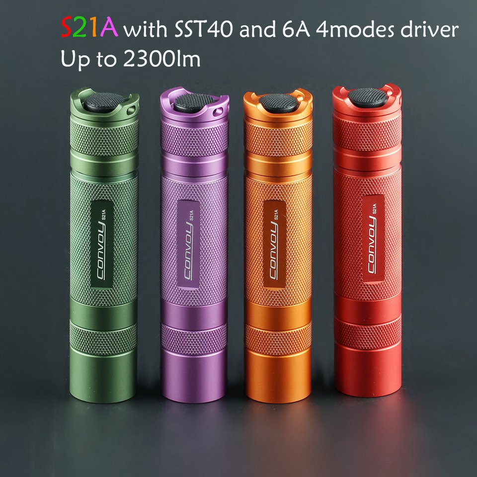 

Фонарик Convoy S21A 21700 белый