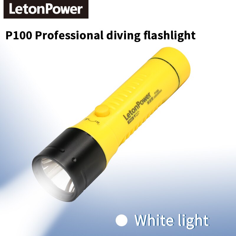 

LetonPower B100 Фонарик для дайвинга 3000 люмен желтый