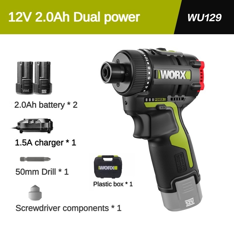 

Беспроводная дрель Worx WU129