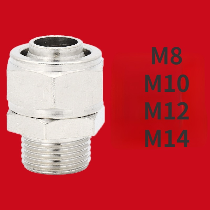 

Соединители пневматические ZHRIVOER PC4-M8*1 PC6-M8*1PC6-M10*1 PC6-M12*1.25 PC8-M8*1 PC8-M14*1.5