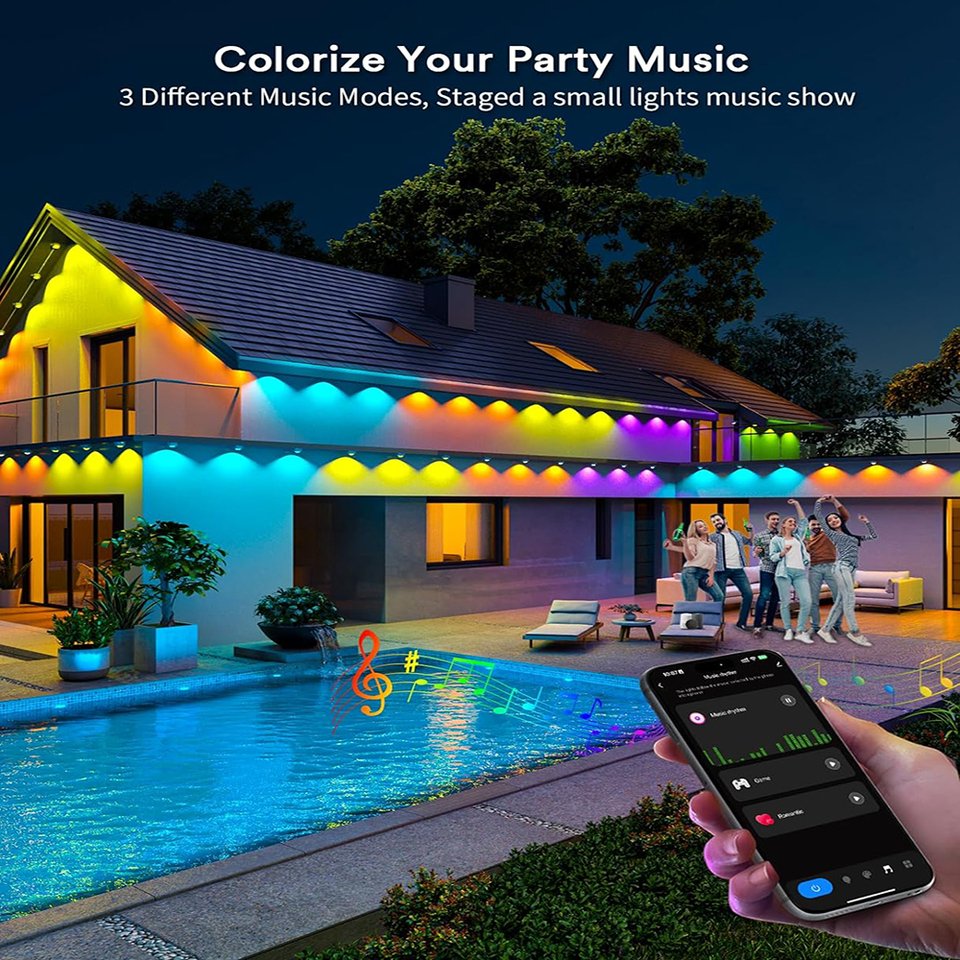 

RGB светодиодная лента WNS 15м 30 LED для наружного освещения