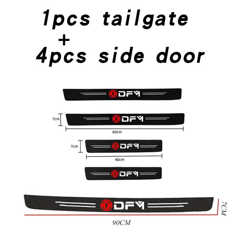 

Наклейки на пороги двери аксессуары для Dongfeng DFM Aeolus ax3 k01 Ax5 580 h30 c31 ax7 AX4 DFSK Glory 360 Cefiro MX6 S50 аксессуары