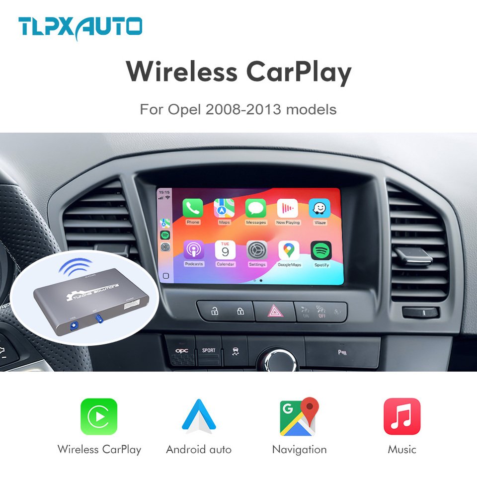

Беспроводной Carplay Android Auto Box для Opel astra insignia mokka zafira cascada meriva 2008-2013, комплект для модернизации AirPlay Mirror Link