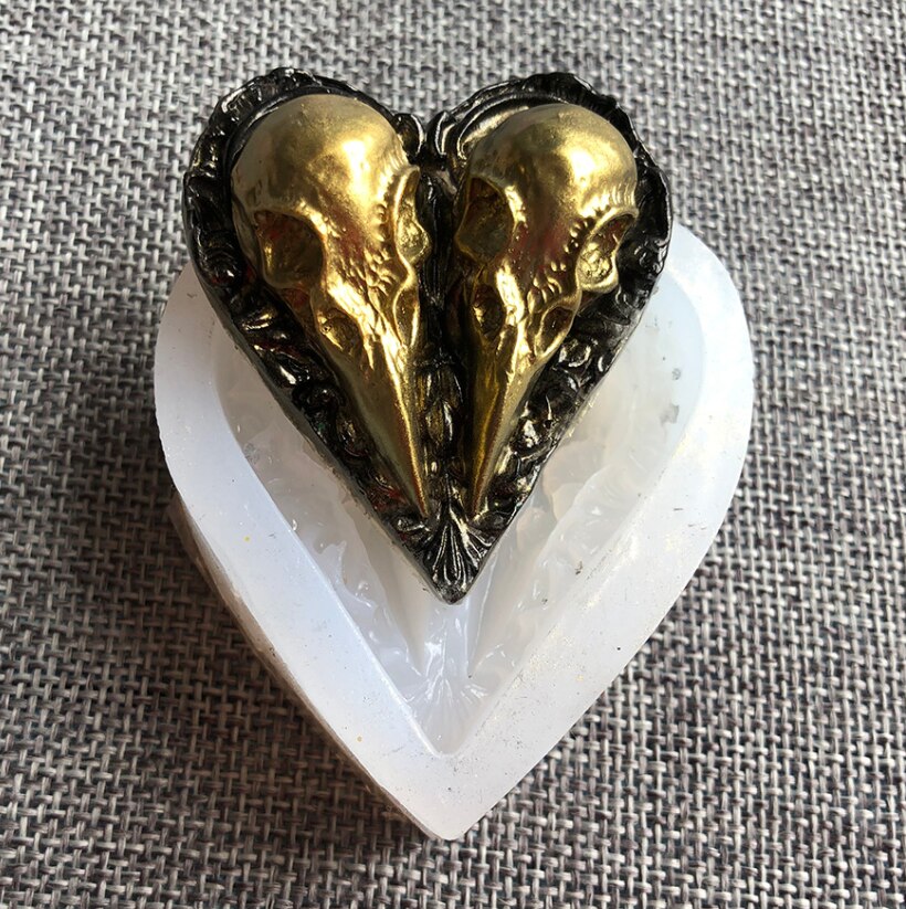 

Любовь Сердце/монстр клюв зеркало силикагель плесень DIY конфеты смолы декоративные ювелирные изделия плесень