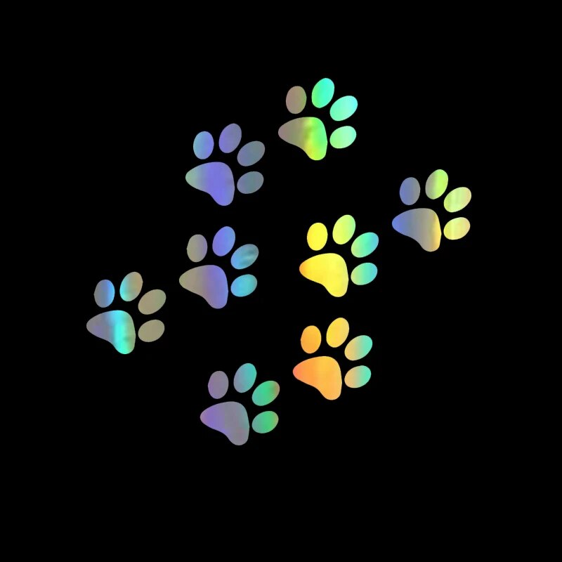 

LYKX автомобильные наклейки с принтом кошачьих лап и надписью «Love The Dog Paw», наклейки для украшения мотоциклов, наклейки и переводки
