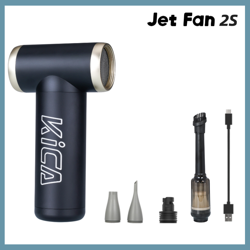 

KICA Jetfan 2S Электрический вентилятор Беспроводная портативная воздушная тряпка 27,5 м/с 117000 Перезаряжаемый металлический воздухоочиститель RPM