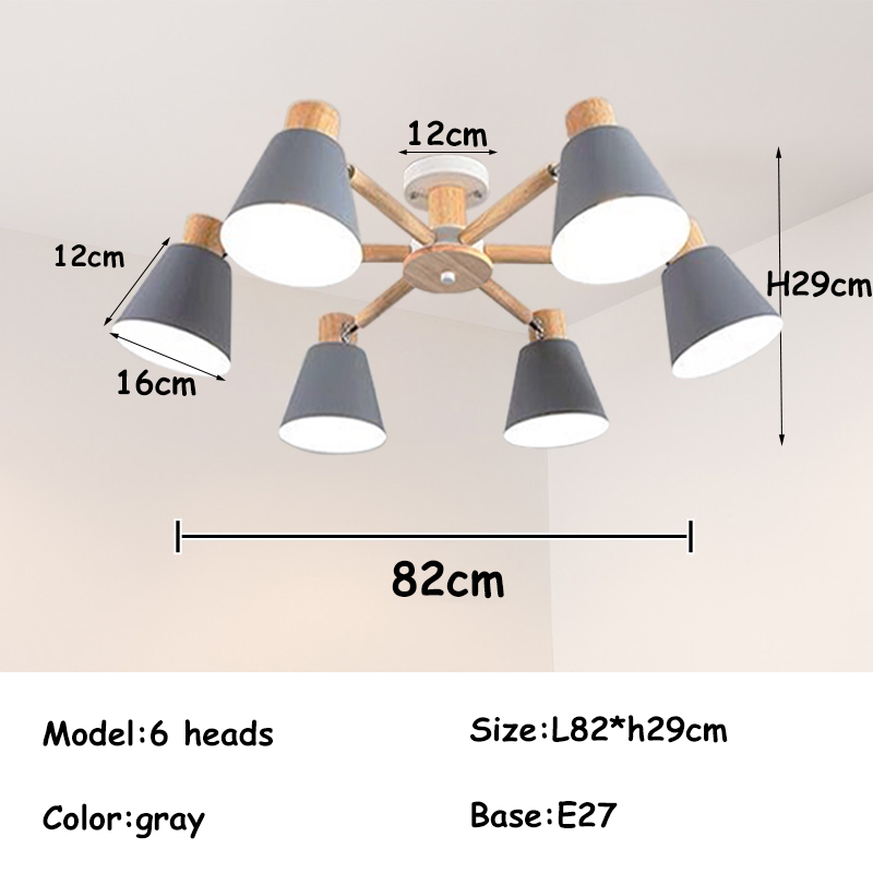

Потолочная люстра DF LIGHT HOUSE DF8311 белая из металла и дерева