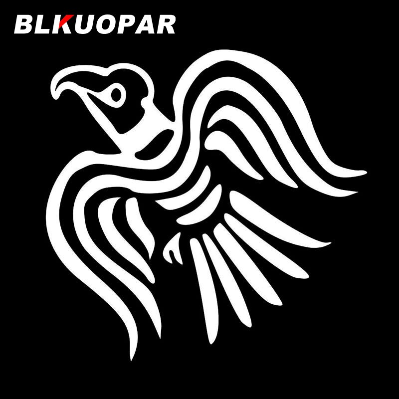 

Наклейки для автомобиля BLKUOPAR с символом викинга ворона, водонепроницаемые графические наклейки, виниловые устойчивые к царапинам наклейки для мотоцикла и автомобиля