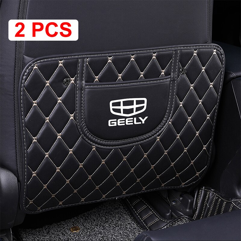 

Для Geely Tugella Coolray Геометрия c Emgrand из искусственной кожи защитная накладка на заднее сиденье автомобиля противоударный коврик автомобильные аксессуары для интерьера