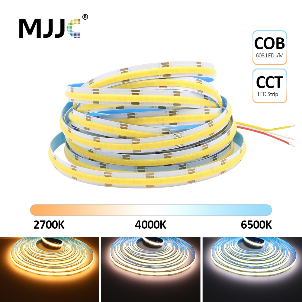 

Светодиодная лента MJJC CCT двухцветная 10мм 5м