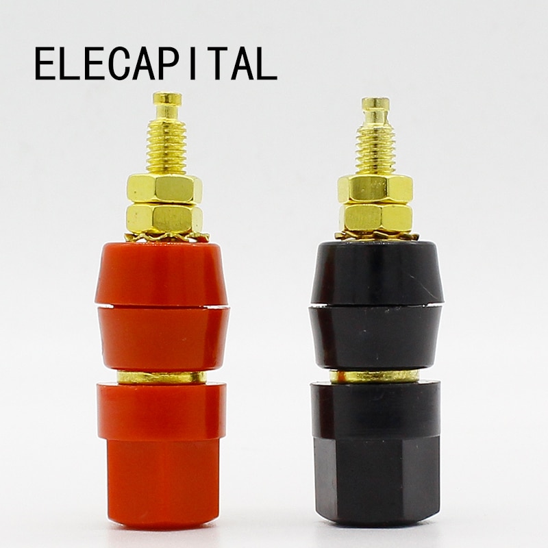 

Клеммы ELECAPITAL Banana plugs чёрно-красные