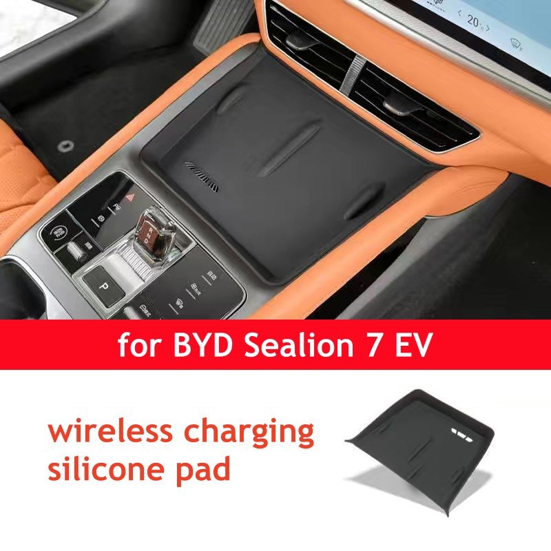 

Беспроводной держатель для подстаканника BYD Sealion 7 EV 2024 2025, силиконовая коробка для хранения, аксессуары для интерьера