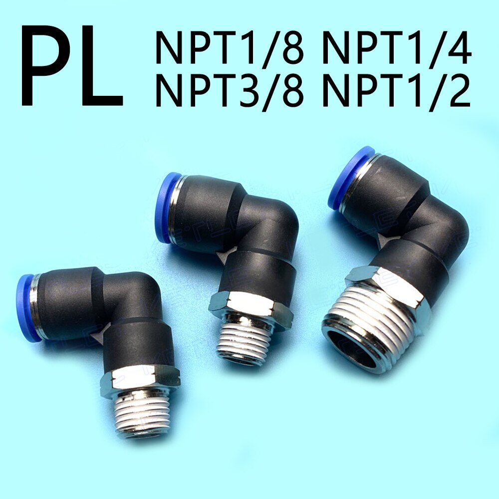 

Пневматический быстрый разъем NPT L наружная резьба N1 / 8 "N1 / 4" N3 / 8 "N1 / 2" ПУ шланг воздухопровод 4 6 8 10 12MM 6 - N01 8 - N02 10 - N02