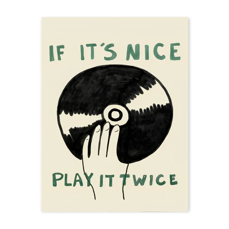 

Плакат Play It Twice Record Player DHROOM