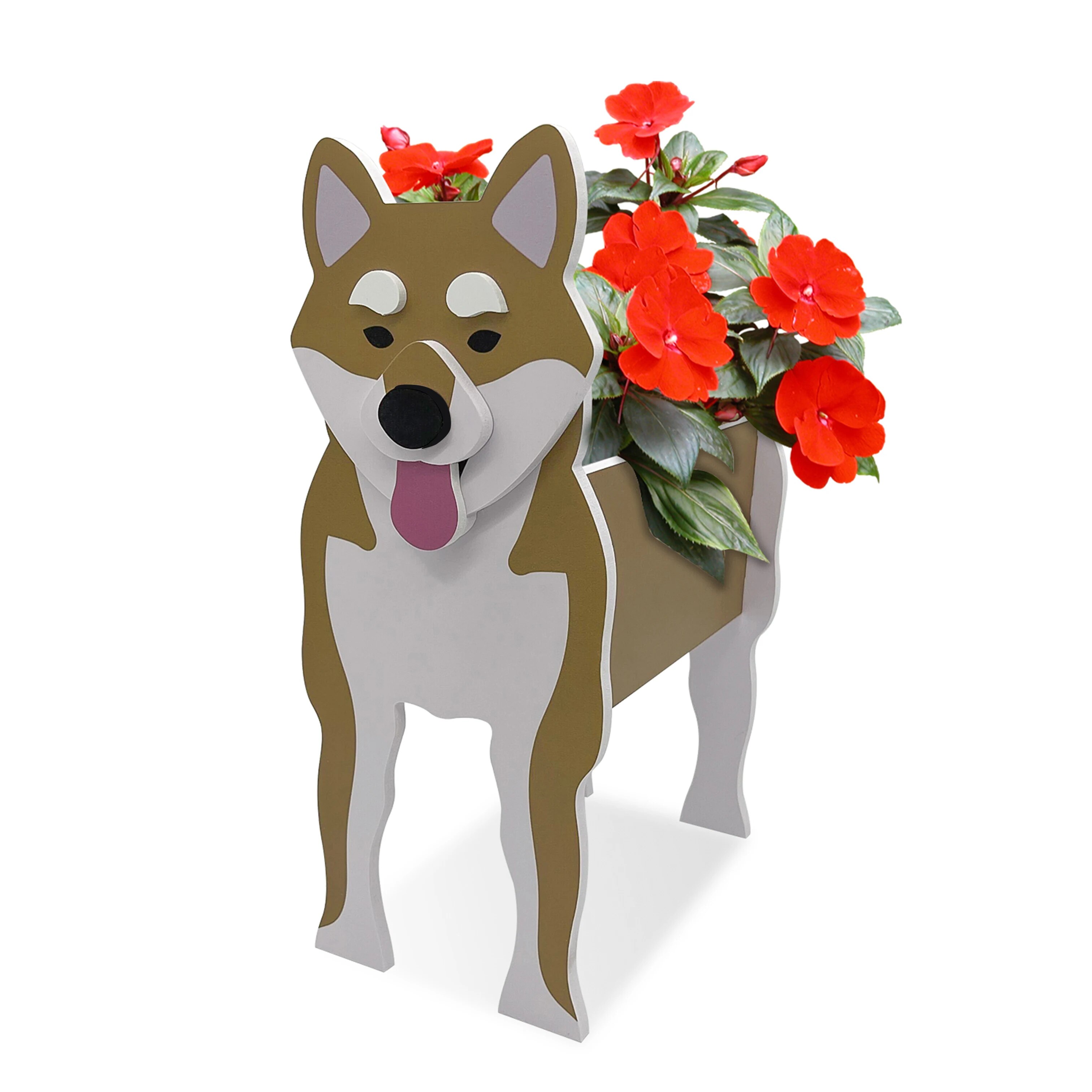 

Цветочный горшок Shiba Inu из ДПК