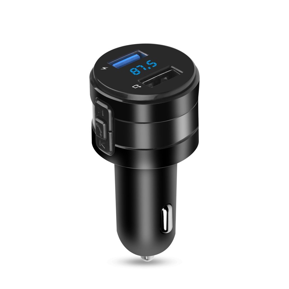 

FM-трансмиттер автомобильный беспроводной Bluetooth FM-радио модулятор Автомобильный комплект 2.1A USB Автомобильное зарядное устройство Громкая связь Aux аудио mp3-плеер