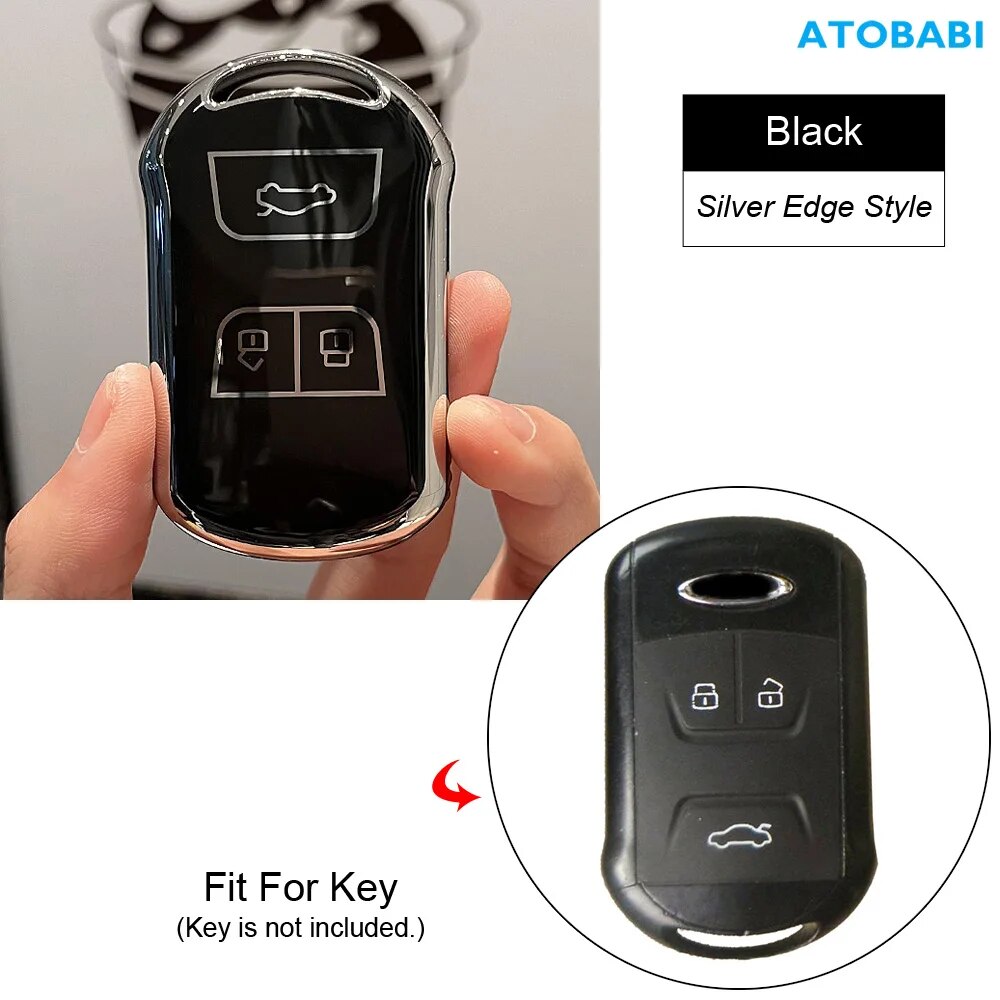 

Чехол из ТПУ для автомобильного ключа с дистанционным управлением, Женский защитный брелок, автомобильные аксессуары для Chery Arizzo 2015 2016 2017 Tiggo 4 5 7 2019 2020