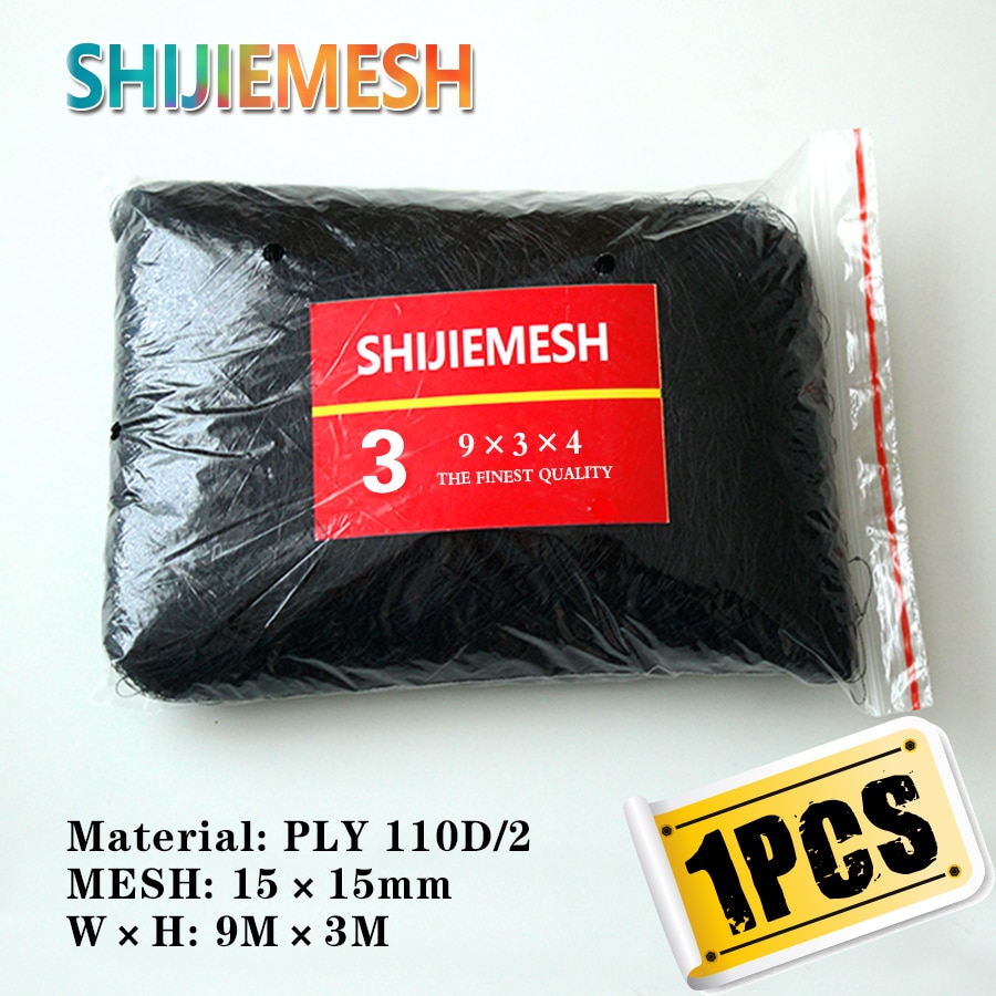 

Антиптичья сетка SHIJIEMESH черная 9х3 м