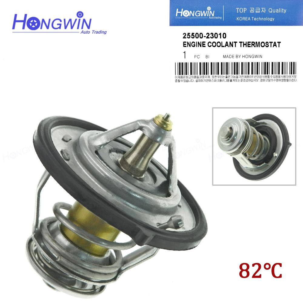 

2550023010 / 25500-23010 термостат охлаждающей жидкости двигателя для Hyundai Santa Fe Sonata Accent / Kia Sportage Optima Forte Tucson 1996-16