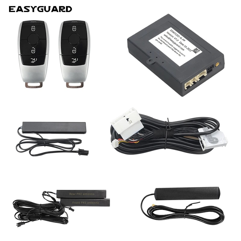 

EASYGUARD Smart Key PKE Пассивный бесключевой вход подходит для Benz FBS4 2014 + автомобили с заводской OEM кнопка пуска и удобный доступ