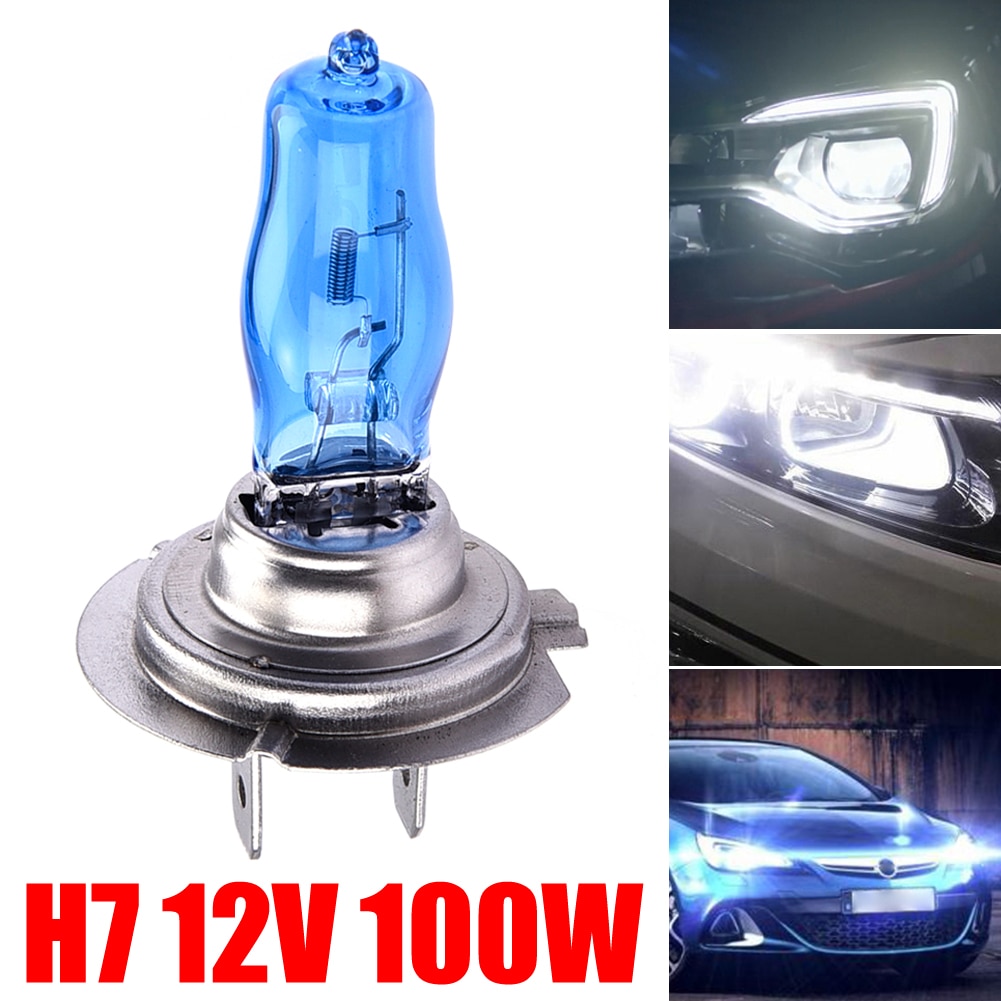 

2 шт., галогенные лампы H7, 100 Вт, 4500 к, 12 В