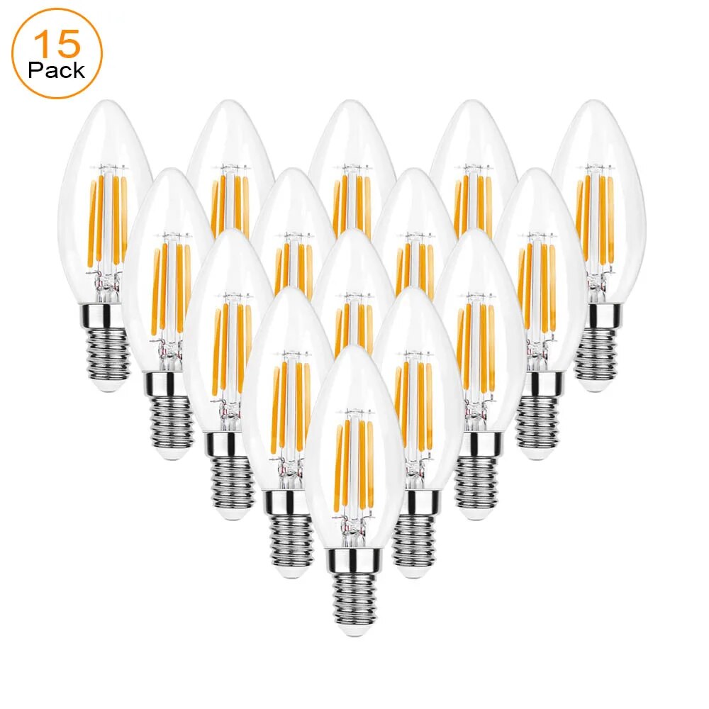 

Genixgreen Светодиодные лампочки Candelabra 40Вт тёплый белый 2700K
