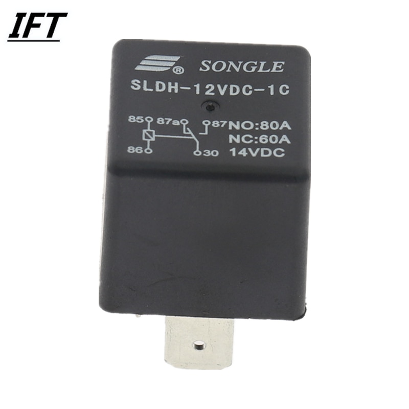 

Реле Songle SLDH-12VDC-1C a набор преобразования 60 А 14 В постоянного тока 5 футов с широким штырьковым разъемом типа 4142