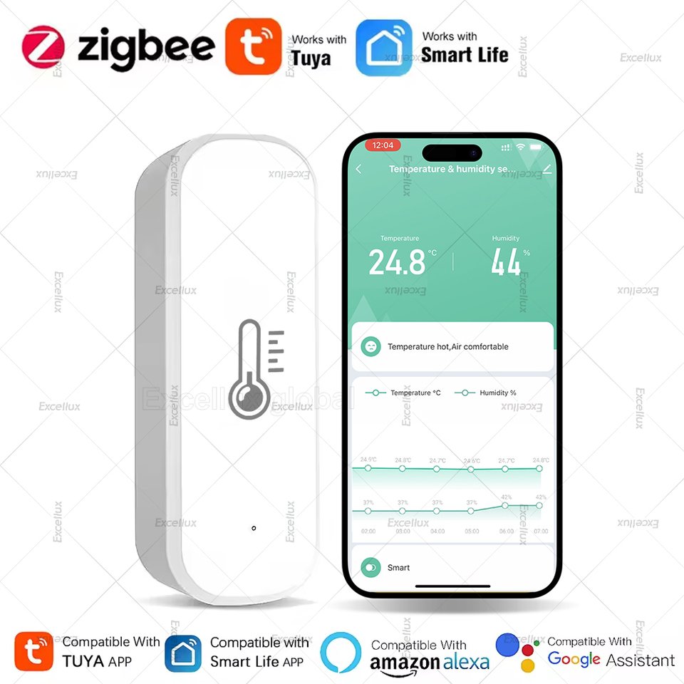 

Tuya Zigbee 3.0 датчик температуры и влажности