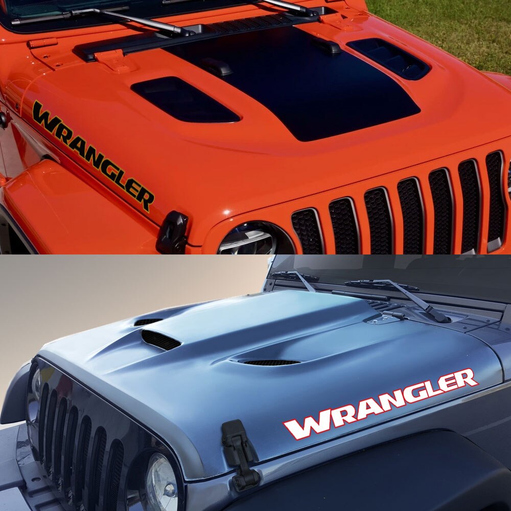 

Для Jeep Wrangler JK JL TJ YJ Unlimited накладка на капот автомобиля Engine сторона виниловая пленка декоративные наклейки ПВХ наклейки автомобильные аксессуары