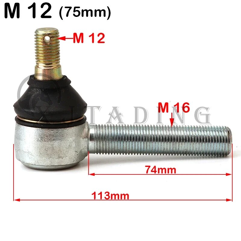 

Комплект регулируемых шаровых шарниров M12-M16, резьба 65/75/85 мм, подходит для Китая 125cc 150cc 200cc 250cc ATV Go Kart UTV Buggy Quad Bike Parts