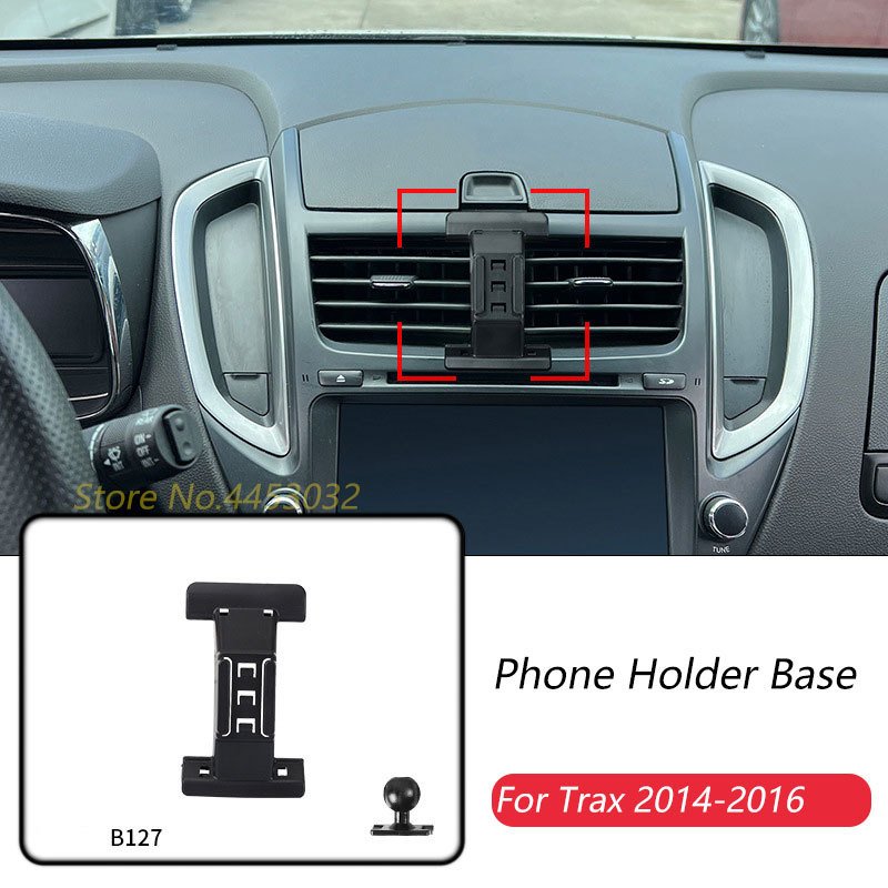 

Автомобильный держатель для телефона, специальные крепления Для Chevrolet Trax 2014-2016 Аксессуары для фиксированного кронштейна выхода воздуха с шаровой головкой 17 мм