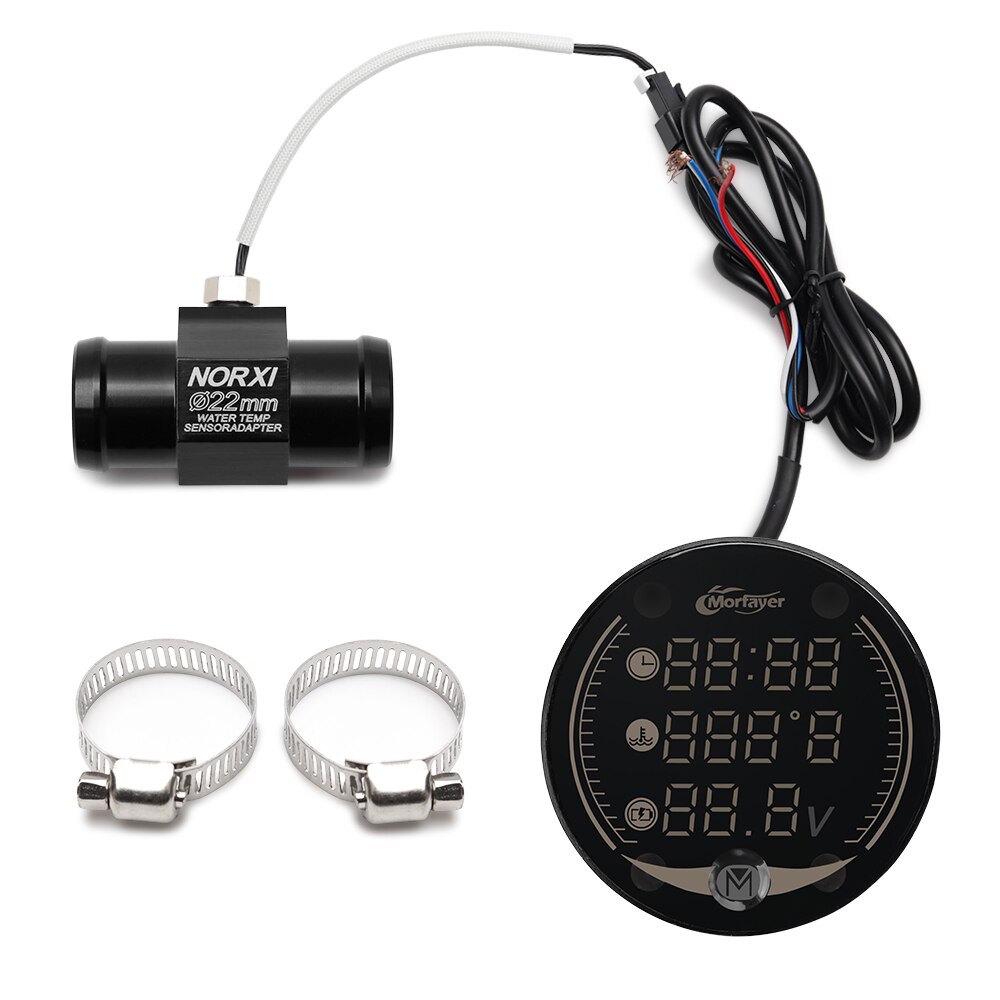 

Счетчик температуры воды в мотоцикле для NMAX PCX XMAX 125, 250, 300, XJ6, CB650F, AEROX, адаптер температуры воды, часы работы двигателя