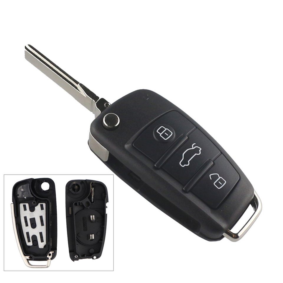 

Дистанционный ключ от 315/433 МГц для Audi Q7 B7 Q3 A3 TT A2 A8 A6 A6L A4 S5 C5 C6 B6 A4L A5 Q5 S RS S18X 0837220 8П 0837220 D ID48 Без логотипа