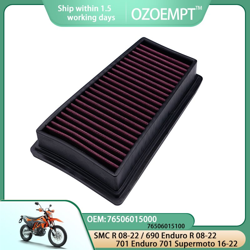 

Воздушный фильтр для мотоцикла OZOEMPT, подходит для 690 SMC R 08-22 690 Enduro R 08-22 Husqvarna 701 Enduro 701 Supermoto 16-22