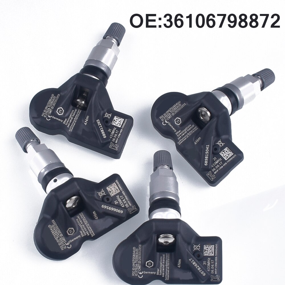 

4 шт., Автомобильный датчик давления в шинах для BMW F07, F10, F11F12, F13, для BMW 5, 520i, 525i, 540i, 525i